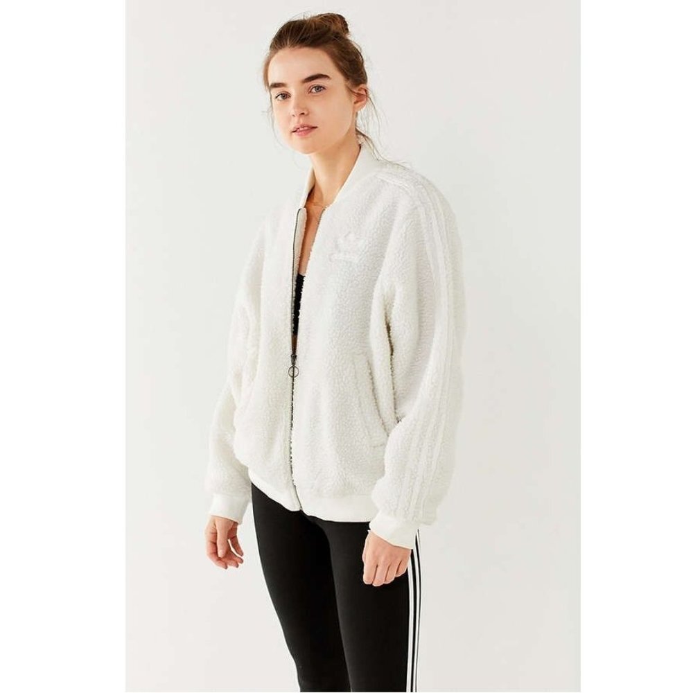 adidas Cream Teddy Jacket